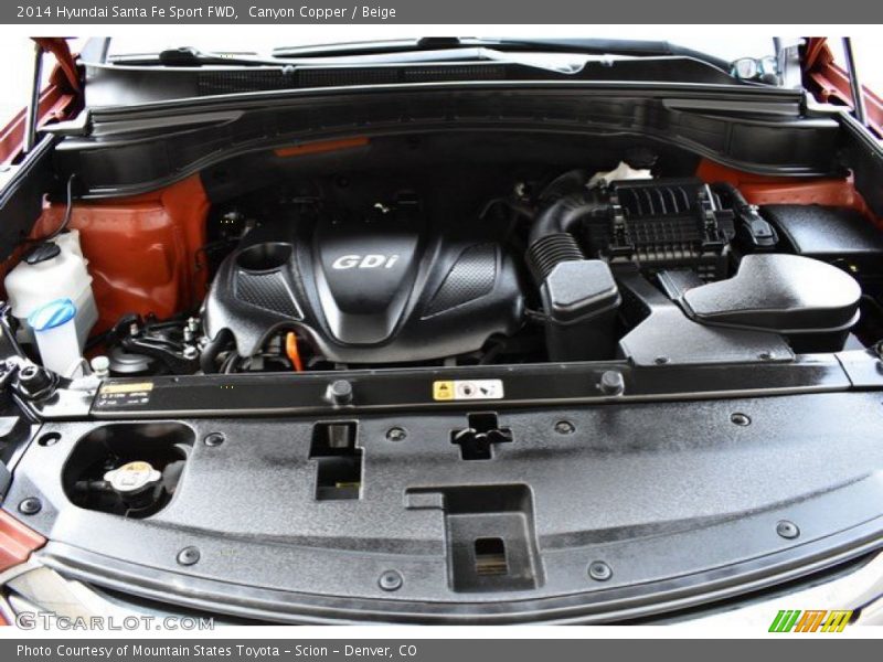Canyon Copper / Beige 2014 Hyundai Santa Fe Sport FWD