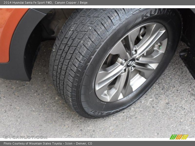 Canyon Copper / Beige 2014 Hyundai Santa Fe Sport FWD