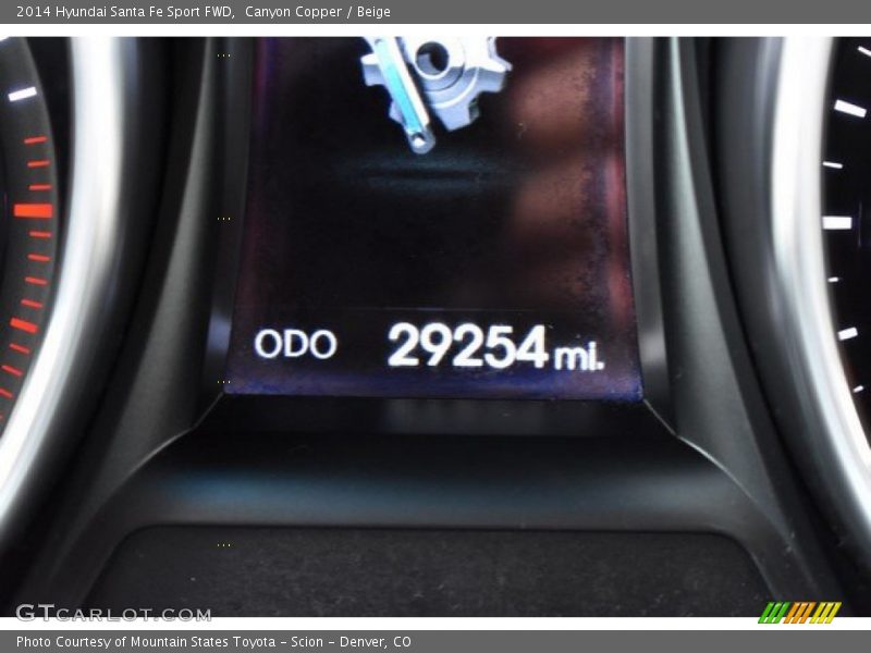 Canyon Copper / Beige 2014 Hyundai Santa Fe Sport FWD