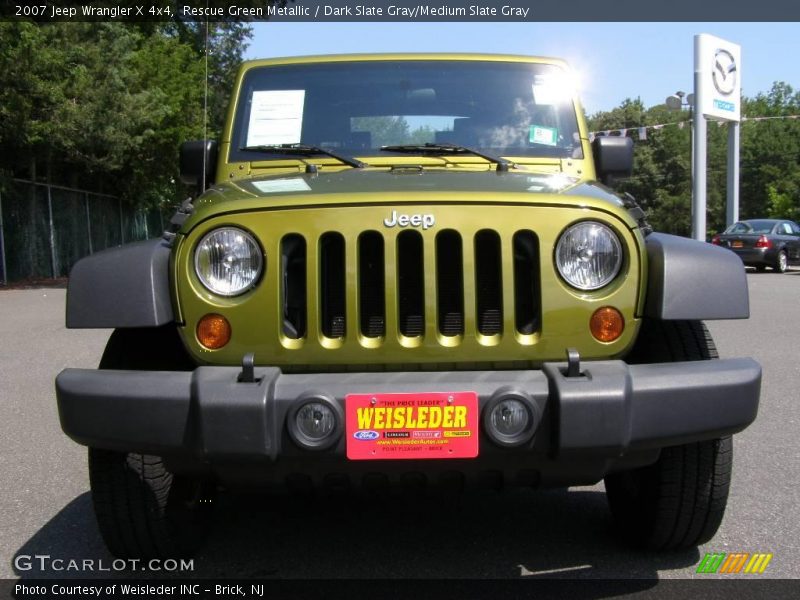 Rescue Green Metallic / Dark Slate Gray/Medium Slate Gray 2007 Jeep Wrangler X 4x4