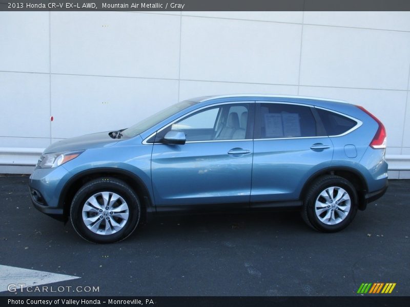 Mountain Air Metallic / Gray 2013 Honda CR-V EX-L AWD