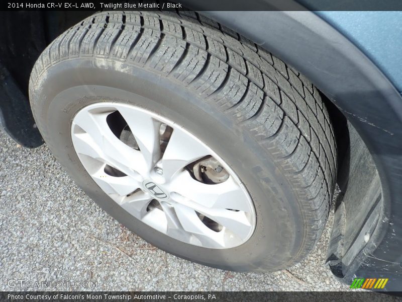 Twilight Blue Metallic / Black 2014 Honda CR-V EX-L AWD