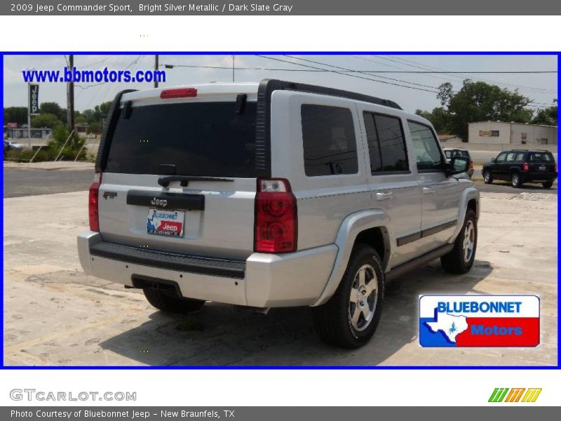 Bright Silver Metallic / Dark Slate Gray 2009 Jeep Commander Sport