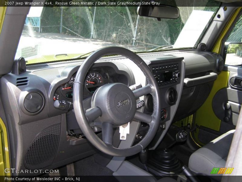Rescue Green Metallic / Dark Slate Gray/Medium Slate Gray 2007 Jeep Wrangler X 4x4