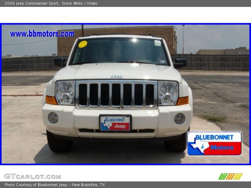Stone White / Khaki 2009 Jeep Commander Sport