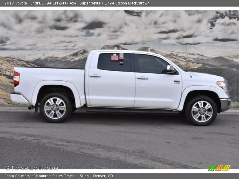 Super White / 1794 Edition Black/Brown 2017 Toyota Tundra 1794 CrewMax 4x4