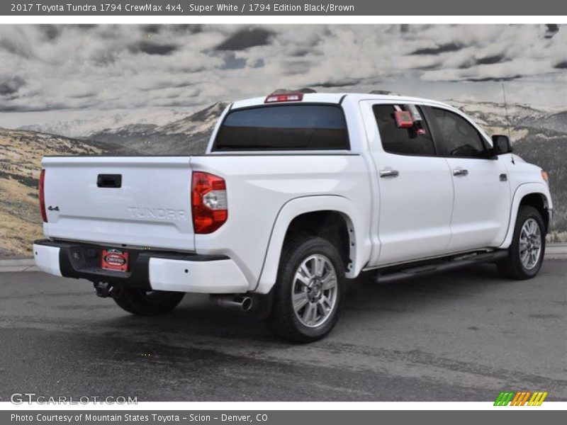 Super White / 1794 Edition Black/Brown 2017 Toyota Tundra 1794 CrewMax 4x4