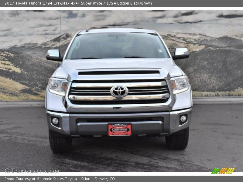 Super White / 1794 Edition Black/Brown 2017 Toyota Tundra 1794 CrewMax 4x4