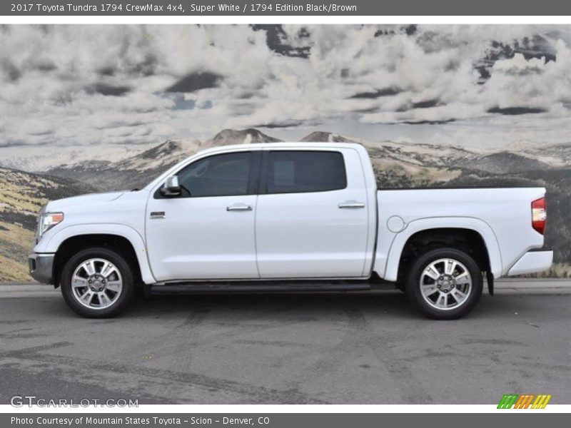 Super White / 1794 Edition Black/Brown 2017 Toyota Tundra 1794 CrewMax 4x4
