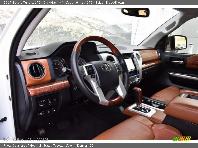 Super White / 1794 Edition Black/Brown 2017 Toyota Tundra 1794 CrewMax 4x4