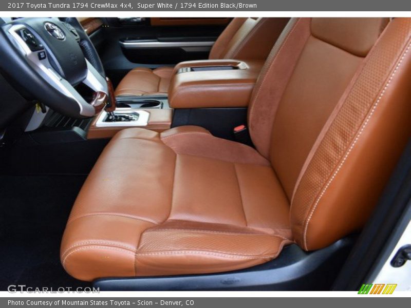 Super White / 1794 Edition Black/Brown 2017 Toyota Tundra 1794 CrewMax 4x4