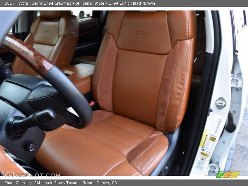 Super White / 1794 Edition Black/Brown 2017 Toyota Tundra 1794 CrewMax 4x4