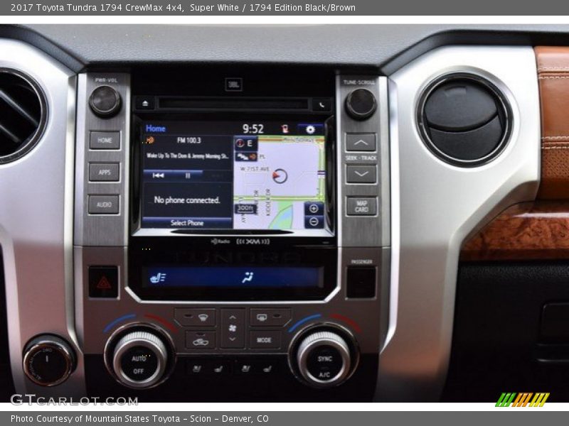 Super White / 1794 Edition Black/Brown 2017 Toyota Tundra 1794 CrewMax 4x4