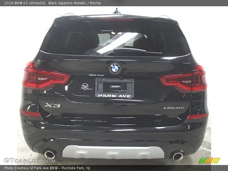 Black Sapphire Metallic / Mocha 2019 BMW X3 xDrive30i