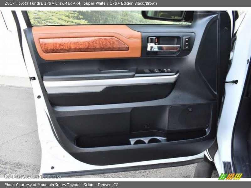 Super White / 1794 Edition Black/Brown 2017 Toyota Tundra 1794 CrewMax 4x4