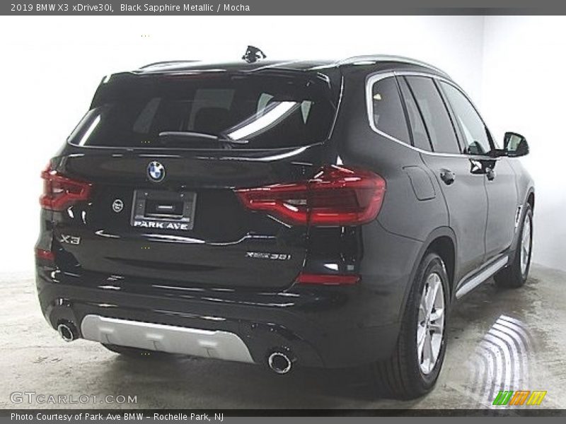 Black Sapphire Metallic / Mocha 2019 BMW X3 xDrive30i