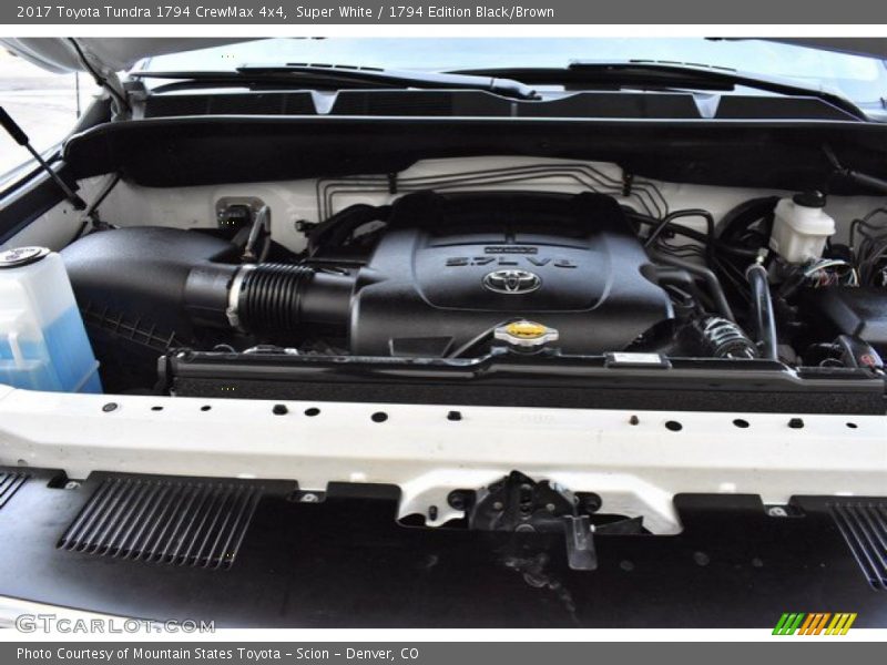 Super White / 1794 Edition Black/Brown 2017 Toyota Tundra 1794 CrewMax 4x4