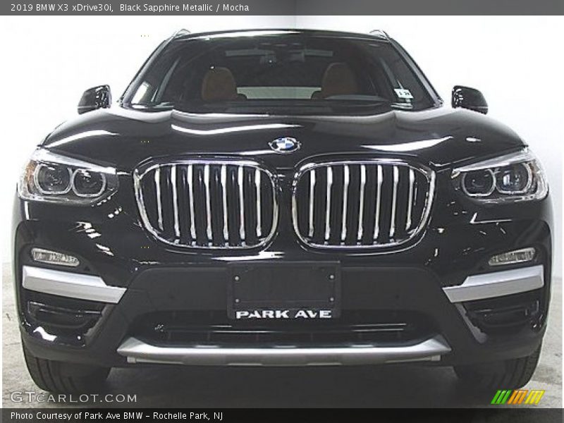 Black Sapphire Metallic / Mocha 2019 BMW X3 xDrive30i