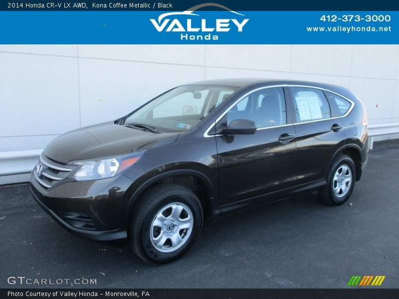 Kona Coffee Metallic / Black 2014 Honda CR-V LX AWD