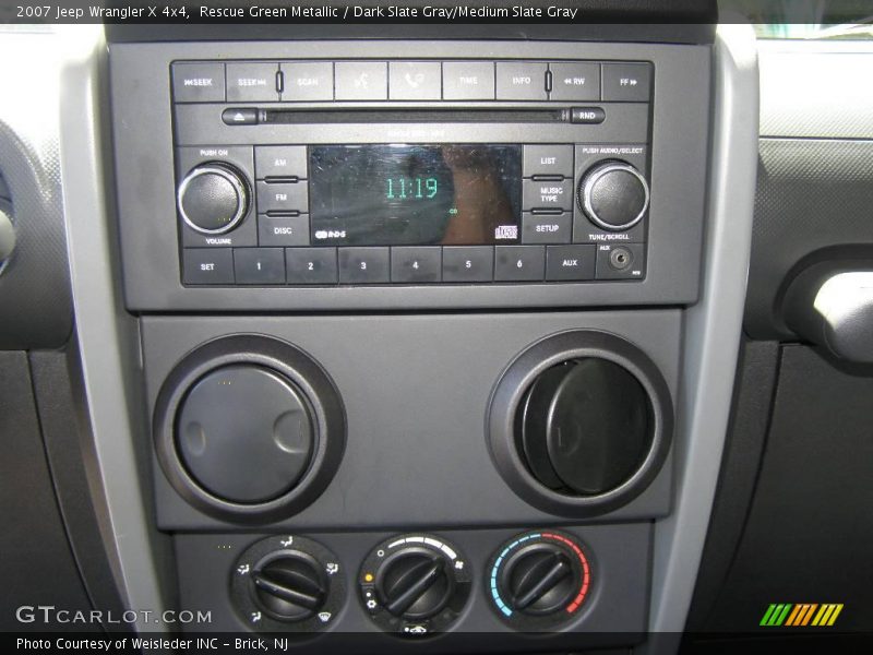 Rescue Green Metallic / Dark Slate Gray/Medium Slate Gray 2007 Jeep Wrangler X 4x4
