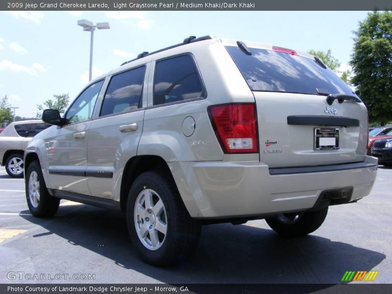 Light Graystone Pearl / Medium Khaki/Dark Khaki 2009 Jeep Grand Cherokee Laredo