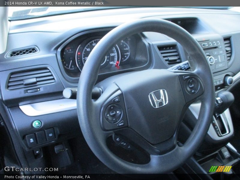 Kona Coffee Metallic / Black 2014 Honda CR-V LX AWD