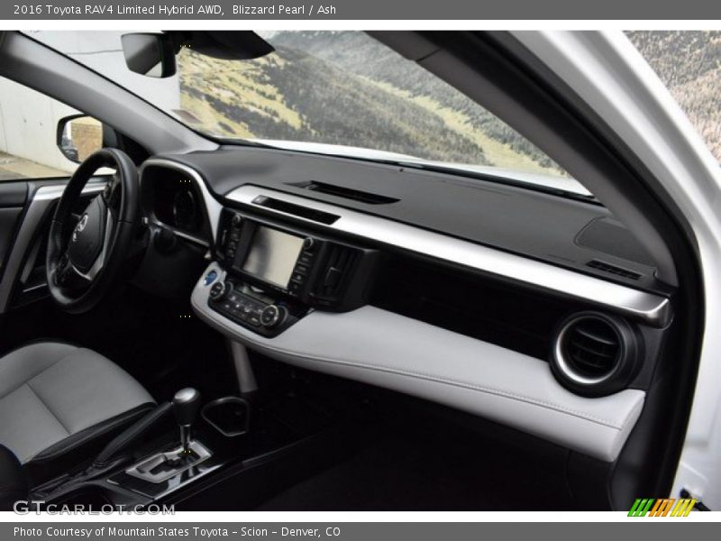 Blizzard Pearl / Ash 2016 Toyota RAV4 Limited Hybrid AWD
