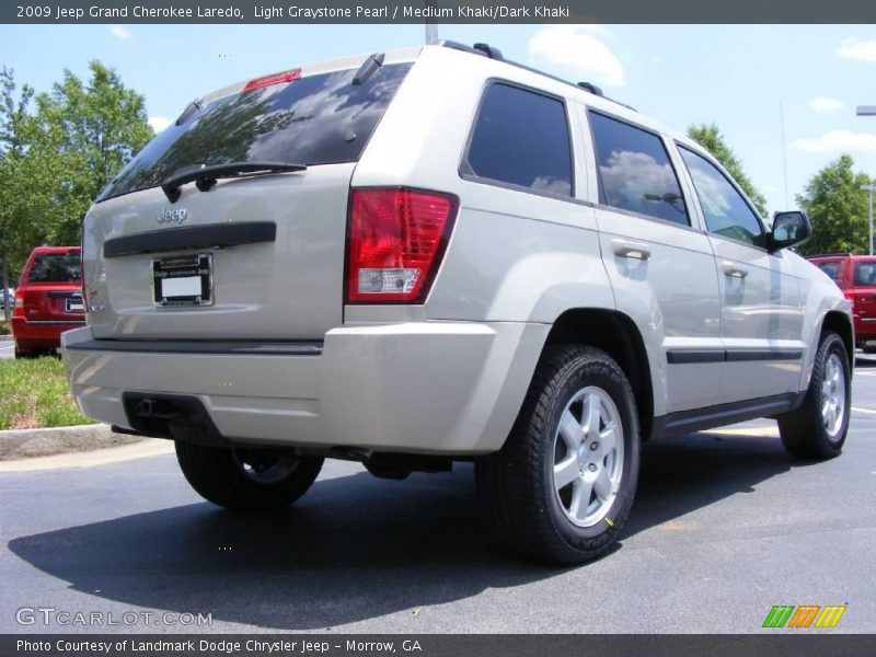 Light Graystone Pearl / Medium Khaki/Dark Khaki 2009 Jeep Grand Cherokee Laredo