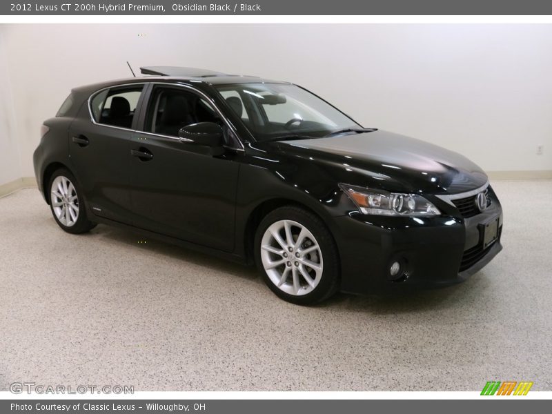 Obsidian Black / Black 2012 Lexus CT 200h Hybrid Premium