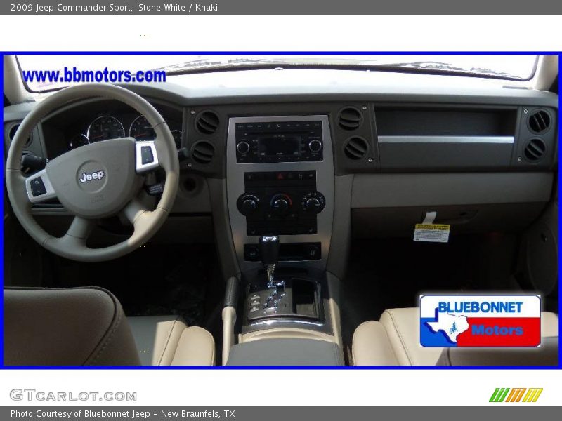 Stone White / Khaki 2009 Jeep Commander Sport