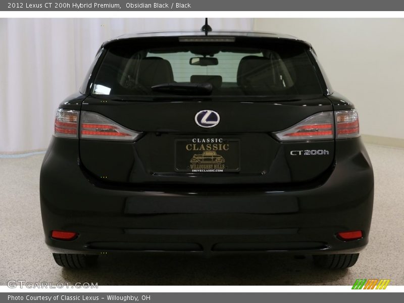 Obsidian Black / Black 2012 Lexus CT 200h Hybrid Premium