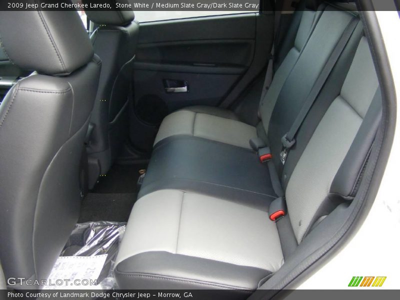 Stone White / Medium Slate Gray/Dark Slate Gray 2009 Jeep Grand Cherokee Laredo