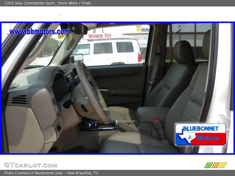Stone White / Khaki 2009 Jeep Commander Sport