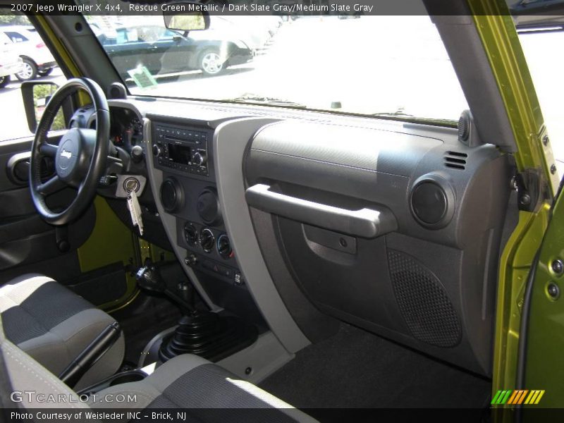 Rescue Green Metallic / Dark Slate Gray/Medium Slate Gray 2007 Jeep Wrangler X 4x4