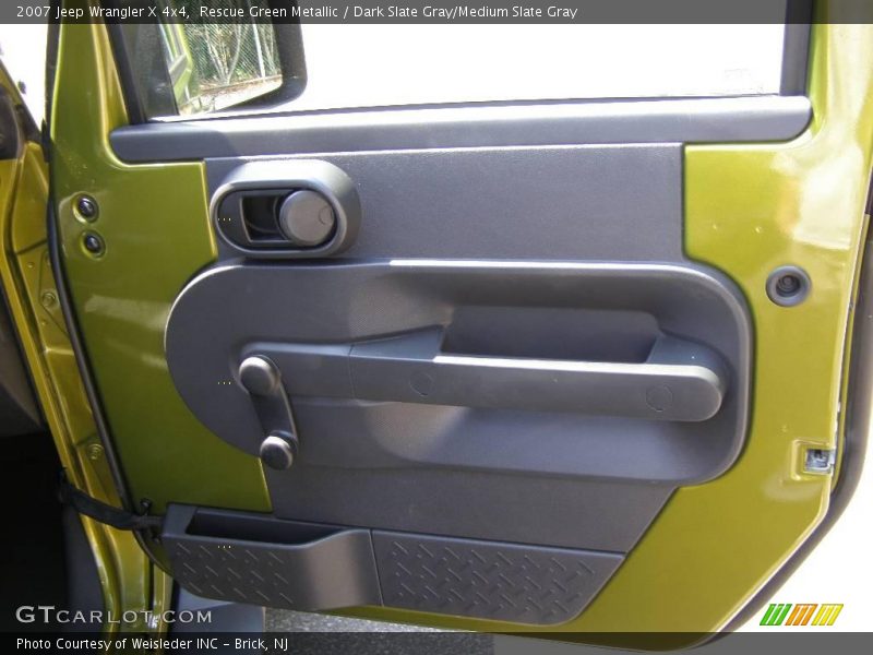 Rescue Green Metallic / Dark Slate Gray/Medium Slate Gray 2007 Jeep Wrangler X 4x4