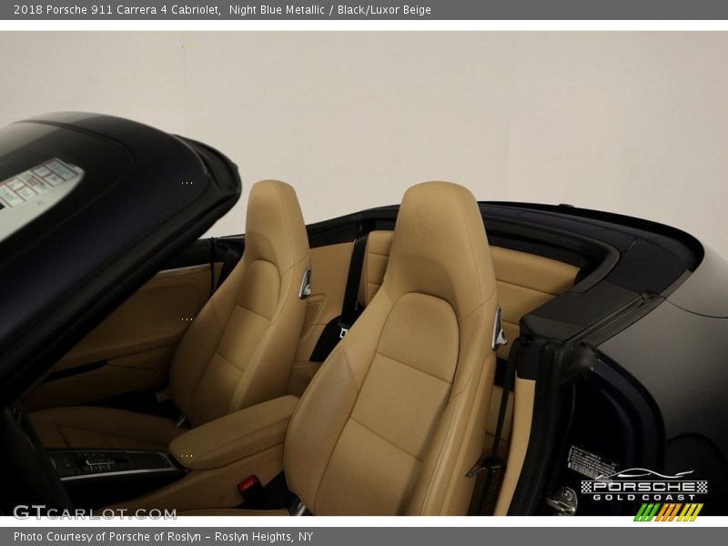 Night Blue Metallic / Black/Luxor Beige 2018 Porsche 911 Carrera 4 Cabriolet