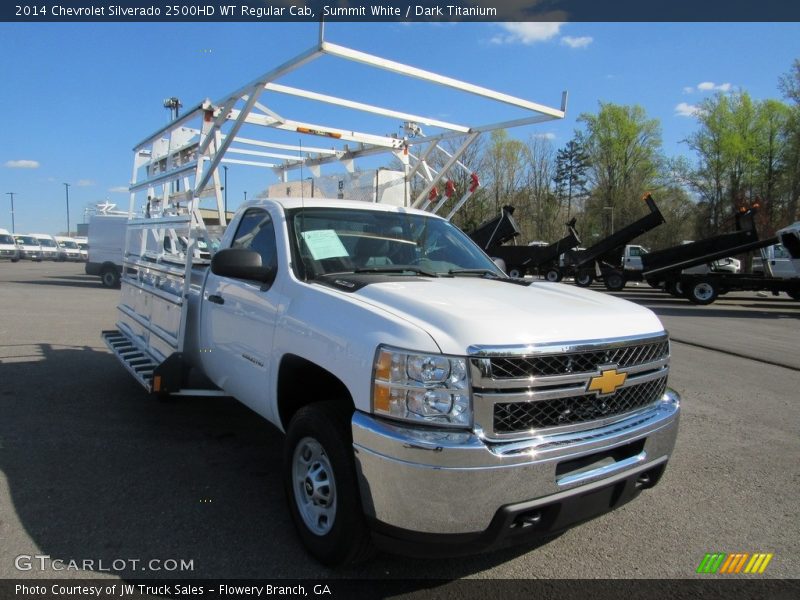 Summit White / Dark Titanium 2014 Chevrolet Silverado 2500HD WT Regular Cab
