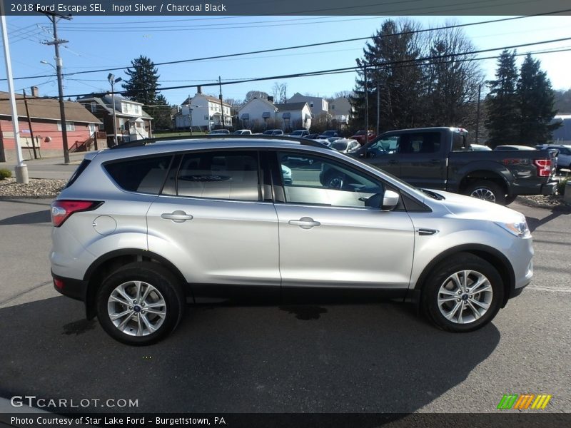 Ingot Silver / Charcoal Black 2018 Ford Escape SEL