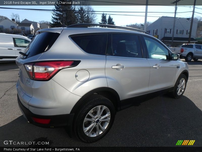 Ingot Silver / Charcoal Black 2018 Ford Escape SEL
