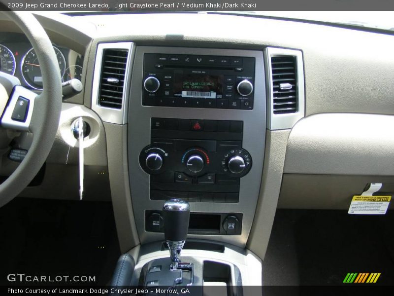 Light Graystone Pearl / Medium Khaki/Dark Khaki 2009 Jeep Grand Cherokee Laredo