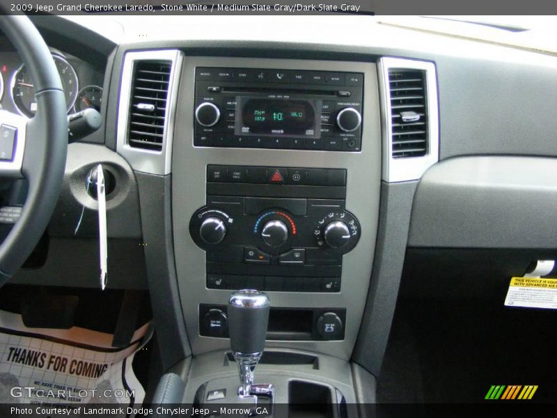Stone White / Medium Slate Gray/Dark Slate Gray 2009 Jeep Grand Cherokee Laredo