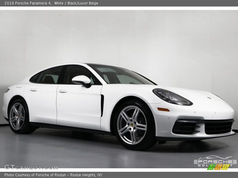 White / Black/Luxor Beige 2019 Porsche Panamera 4
