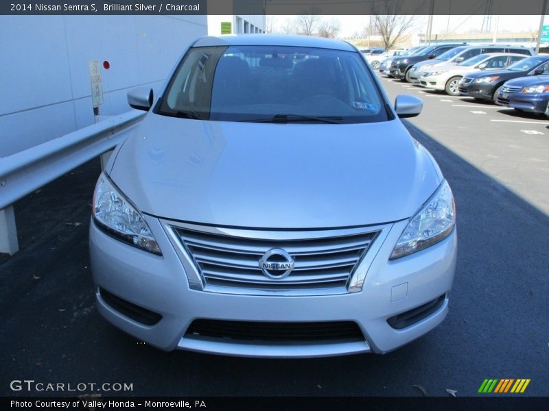 Brilliant Silver / Charcoal 2014 Nissan Sentra S