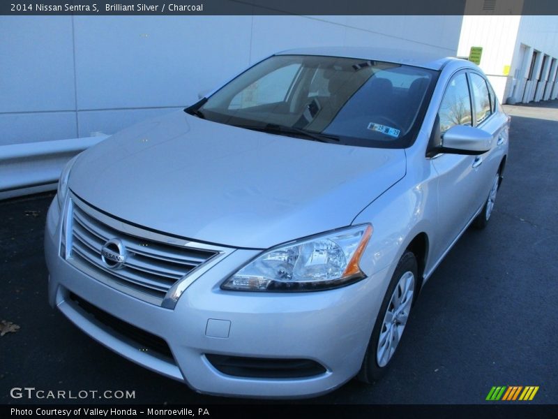 Brilliant Silver / Charcoal 2014 Nissan Sentra S