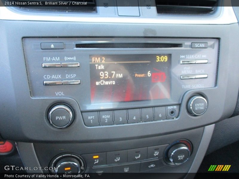 Brilliant Silver / Charcoal 2014 Nissan Sentra S