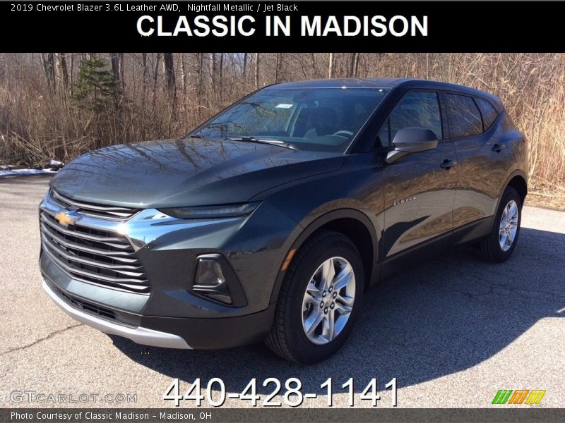 Nightfall Metallic / Jet Black 2019 Chevrolet Blazer 3.6L Leather AWD