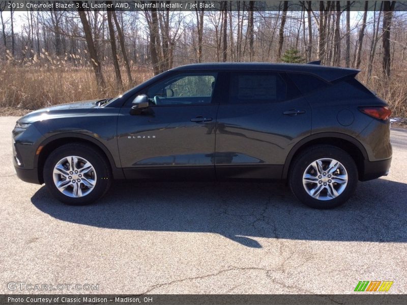 Nightfall Metallic / Jet Black 2019 Chevrolet Blazer 3.6L Leather AWD
