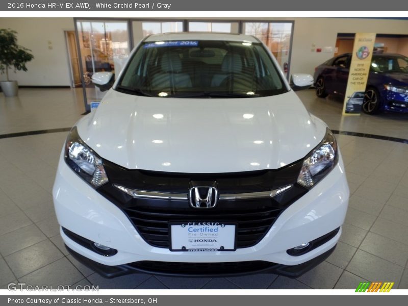 White Orchid Pearl / Gray 2016 Honda HR-V EX AWD