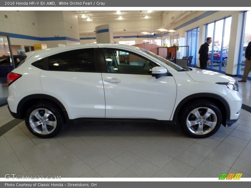 White Orchid Pearl / Gray 2016 Honda HR-V EX AWD