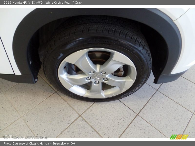 White Orchid Pearl / Gray 2016 Honda HR-V EX AWD